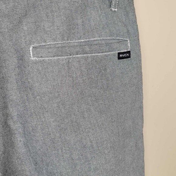RVCA Men's Gray Chino Bermuda Cotton Shorts Size 30 - Picture 4 of 7